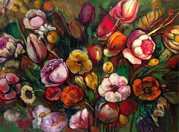 Marine Zuloyan, Paintings - Flowers, AUTUMN FLOWERS