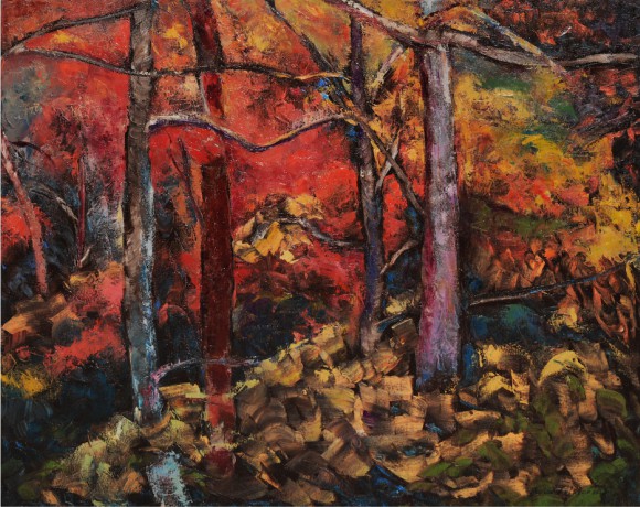 Mariné Zuloyan, Peintures, LA FORÊT ROUGE