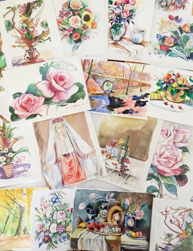 Mariné Zuloyan, Aquarelles, CARTES CADEAUX