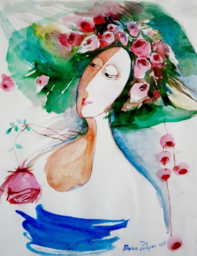 Mariné Zuloyan, Aquarelles, ROSA