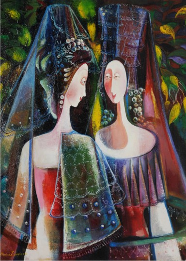 Mariné Zuloyan, Peintures - Les Femmes, CONVERSATION