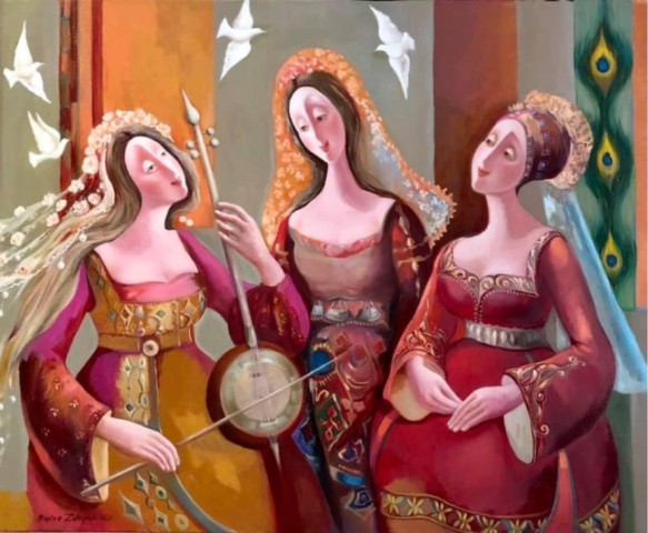 Marine Zuloyan, Paintings - Women, NOVA SISTERS