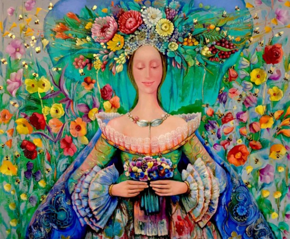 Marine Zuloyan, Paintings - Women, QUEEN BEE