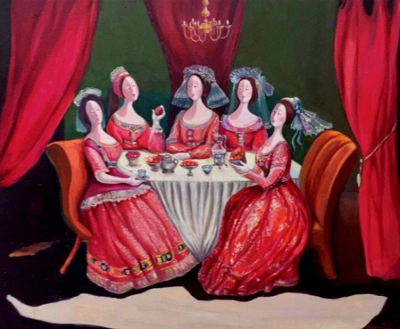 Marine Zuloyan, Paintings - Women, CELEBRATION