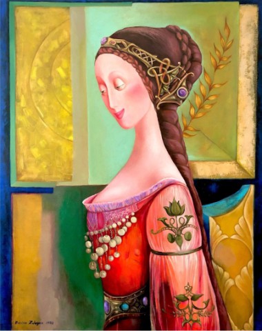Marine Zuloyan, Paintings - Women, BIRD SONG
